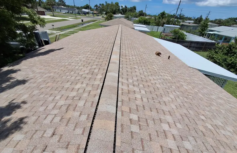 Architectural shingle roof completed by Epoch Roofing in North Port, FL
