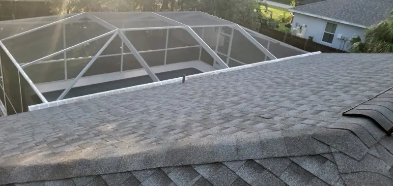 Architectural shingle roof completed by Epoch Roofing in North Port, FL